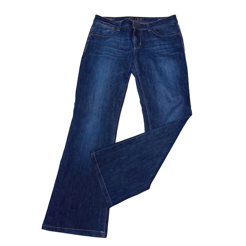DL1961 Jennifer High Rise Bootcut Jeans Dark Wash 30 4-Way Stretch Comfort